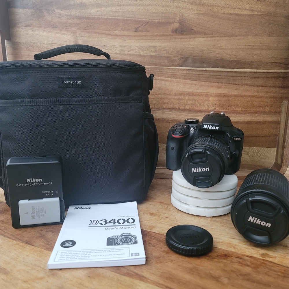 Nikon D3400 DSLR Camera Kit - Black with Accessories